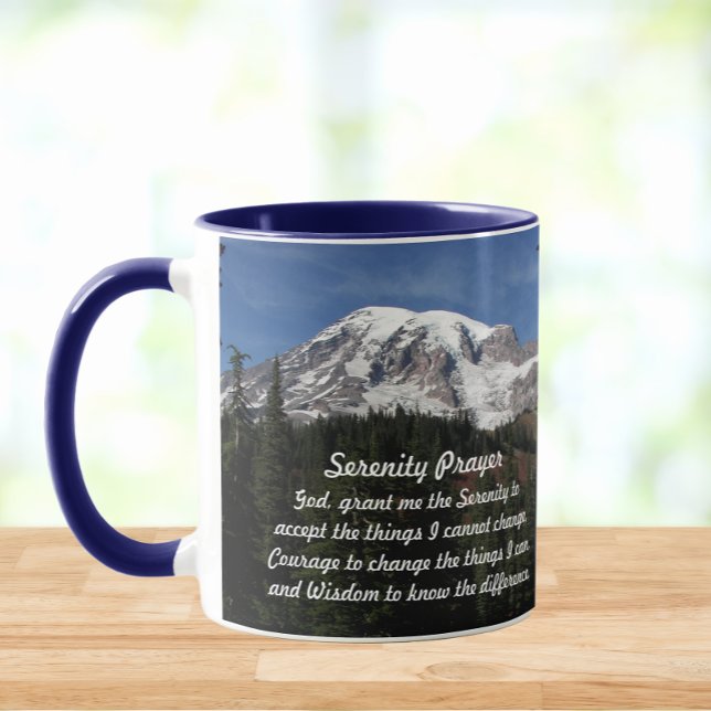 Taza Paisaje del Monte Rainier de la Oración de la Sere (In Situ Table)