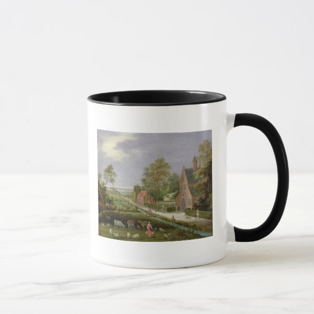 Taza Paisaje del pueblo (Derecha)