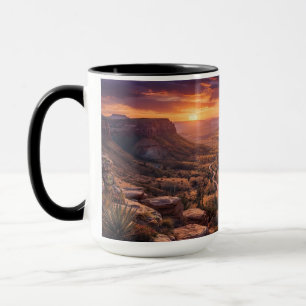 Taza Paisaje Desierto Gran Cañón Atardecer Natural