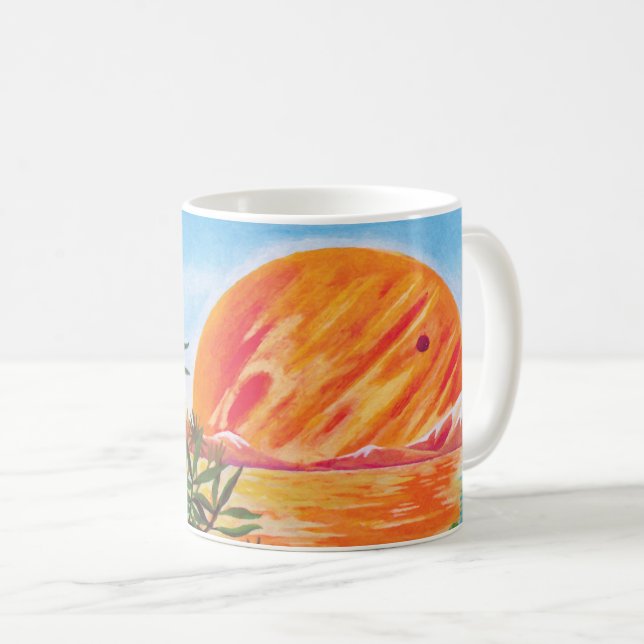 Taza Paisaje en Europa - Pintura de ciencia ficción Júp (Anverso derecho)