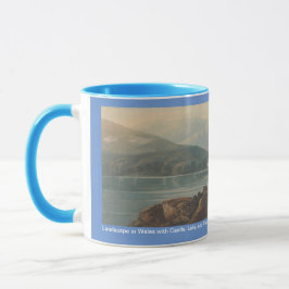 Taza Paisaje en Gales con Castillo, por John Varley