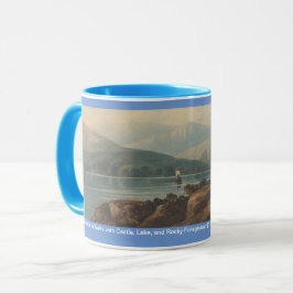 Taza Paisaje en Gales con Castillo, por John Varley