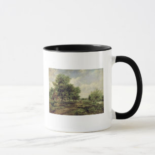 Taza Paisaje enselvado del río