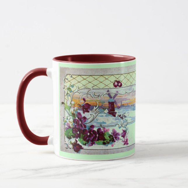 Taza Paisaje invernal de ROMANTICA con paneles (Izquierda)