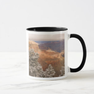 Taza Paisaje invernal nevado escénico a lo largo del su