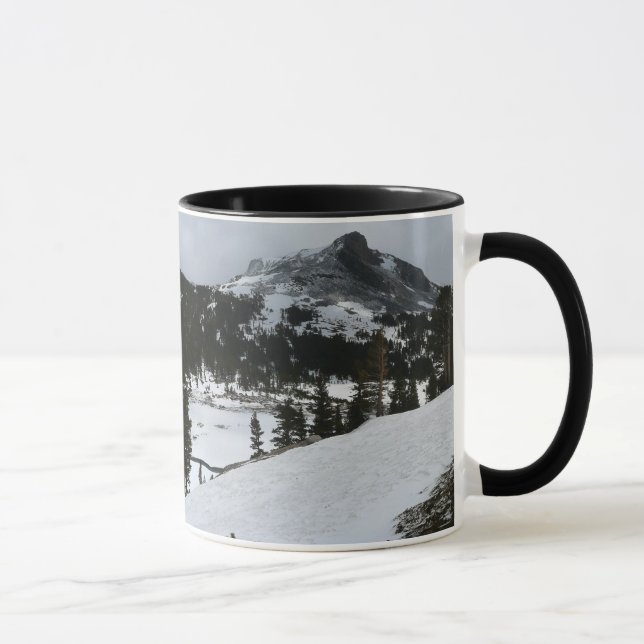 Taza Paisaje invernal Snowy Ellery Lake California (Derecha)