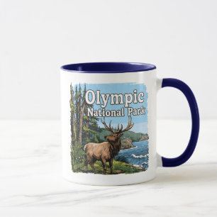 Taza Paisaje montañoso del Parque Nacional Olímpico