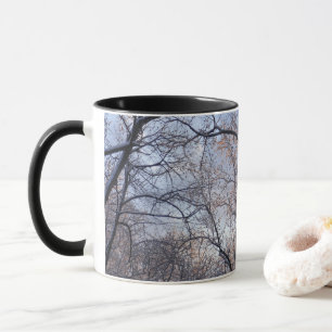 Taza Paisaje natural de mañana de invierno II