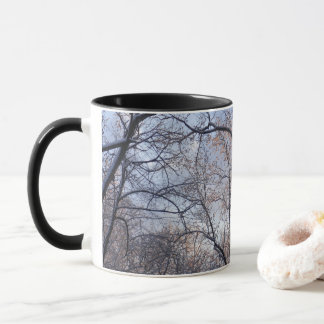 Taza Paisaje natural de mañana de invierno II