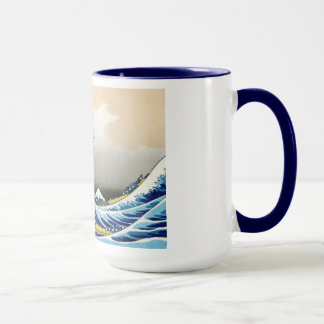 Taza Paisaje oriental fresco de la opinión de Hokusai