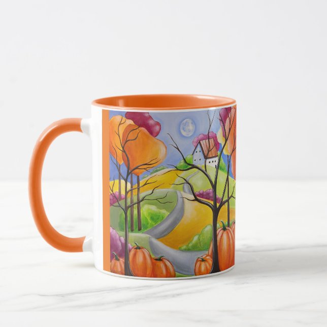 Taza Paisaje otoñal Arte caprichoso (Izquierda)