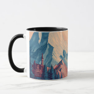 Taza Paisaje surreal estilizado