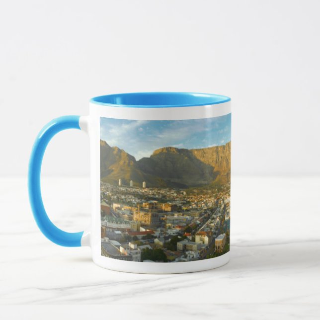 Taza Paisaje urbano de Ciudad del Cabo con montaña de m (Izquierda)