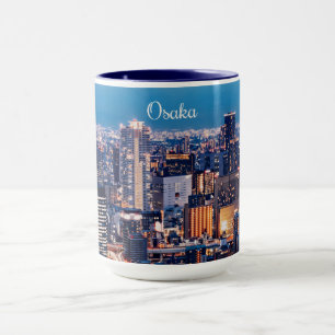 Taza Paisaje urbano de Osaka Japón