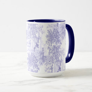 Taza Paisaje Vintage Azul con Columnas y Toile de Urnas