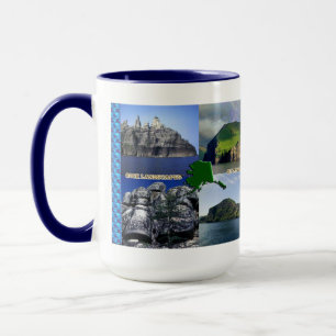Taza Paisajes rocosos del poblado de Alaska