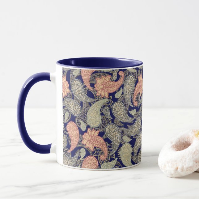 Taza Paisley Pattern  (Con donut)