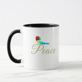 Taza Pajarito Navideño  Mensajero de Paz