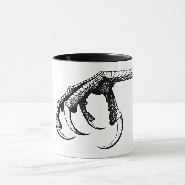 Taza Pajarito victoriano con talón blanco gótico (Centro)