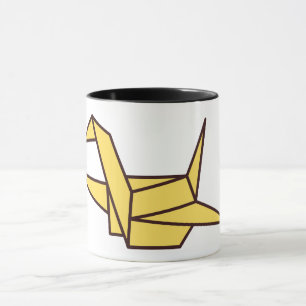 Taza pájaro de papel