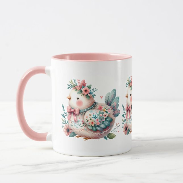 Taza Pájaro folclórico con encanto Pastel Boho (Izquierda)