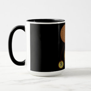 Taza Pájaro Kiwi Montando Bicicleta