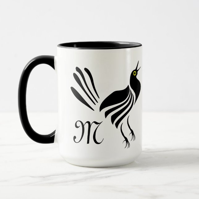 Taza Pájaro negro gracke macho (Izquierda)