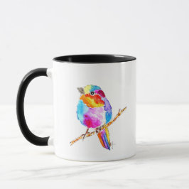 Taza Pájaro Pequeño Colorido