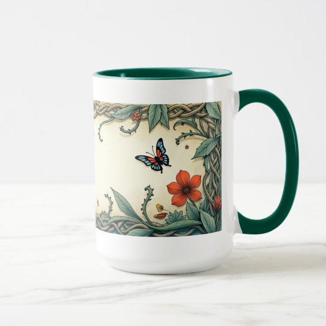 Taza Pájaro y mariposa (Derecha)