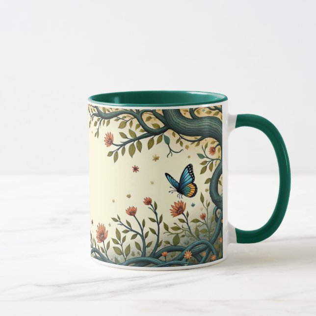 Taza Pájaro y mariposa (Derecha)