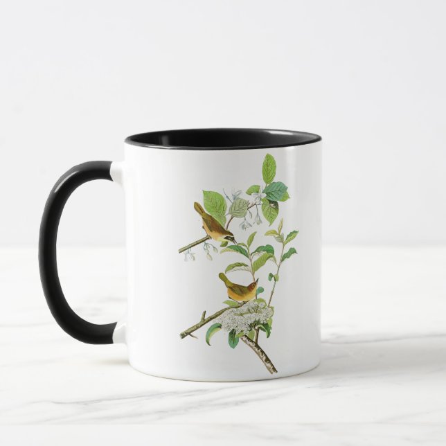 Taza Pájaros Amarillos-breasted América de Juan Audubon (Izquierda)