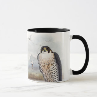 Taza Pájaros de Juan Gould del halcón de peregrino de