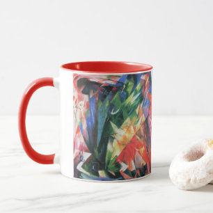 Taza Pájaros (Vogel) por Franz Marc, Arte Cubista Vinta