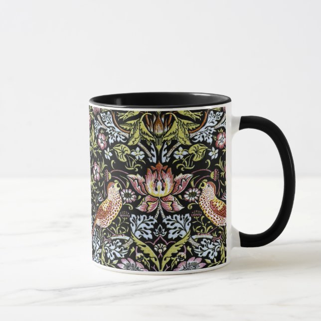 Taza Pájaros y flores 2 de William Morris (Derecha)
