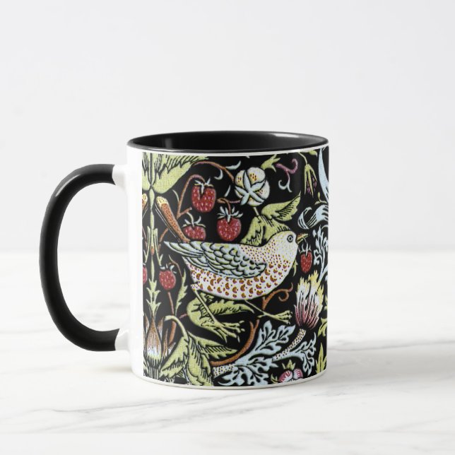 Taza Pájaros y flores 2 de William Morris (Izquierda)