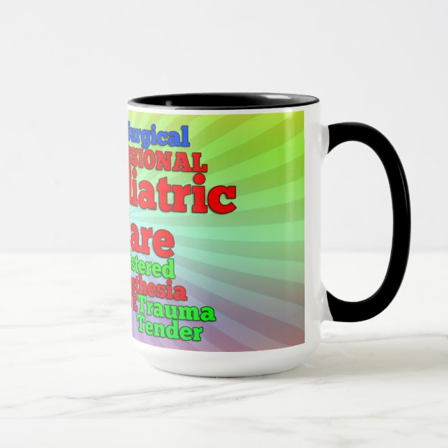 TAZA PALABRAS DE ENFERMERA JUMBLE COFFEE MUG (Derecha)