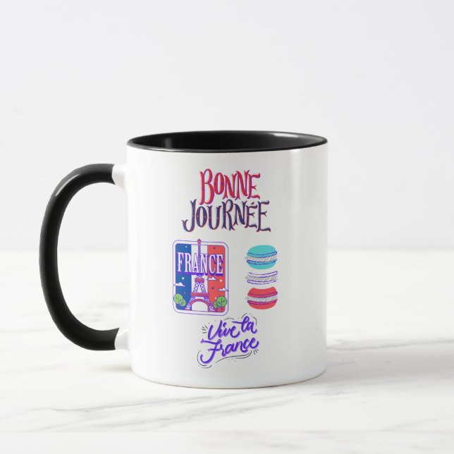 Taza Palabras francesas citan regalos temáticos  (Izquierda)