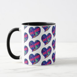 Taza Palabras Inspiradoras de Arte del Corazón de Amor