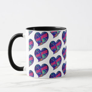 Taza Palabras Inspiradoras de Arte del Corazón de Amor 