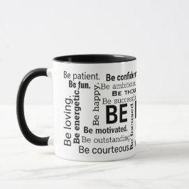 Taza Palabras inspiradoras de Word Cloud