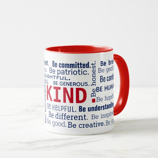 Taza Palabras inspiradoras de Word Cloud (Anverso derecho)