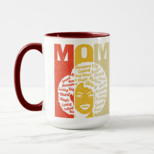 Taza Palabras para mamá Silhouette