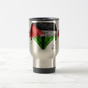 Taza palestina del viaje de la bandera del diseño
