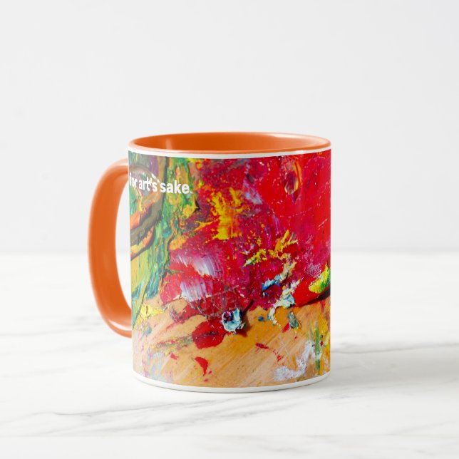 Taza Paleta Abstracta de Artista (Anverso izquierdo)