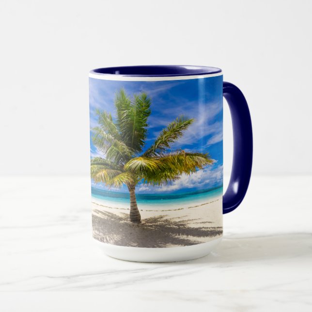 Taza Palm on White Sand Beach (Anverso derecho)