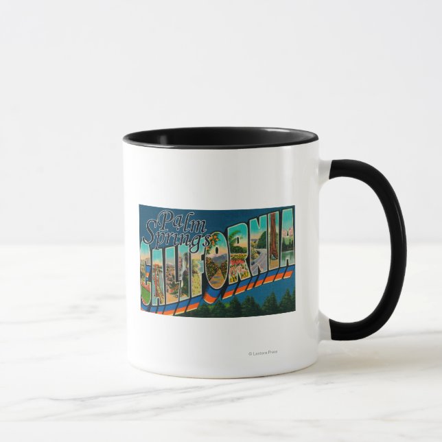 Taza Palm Springs, California - Escenas de letras grand (Derecha)
