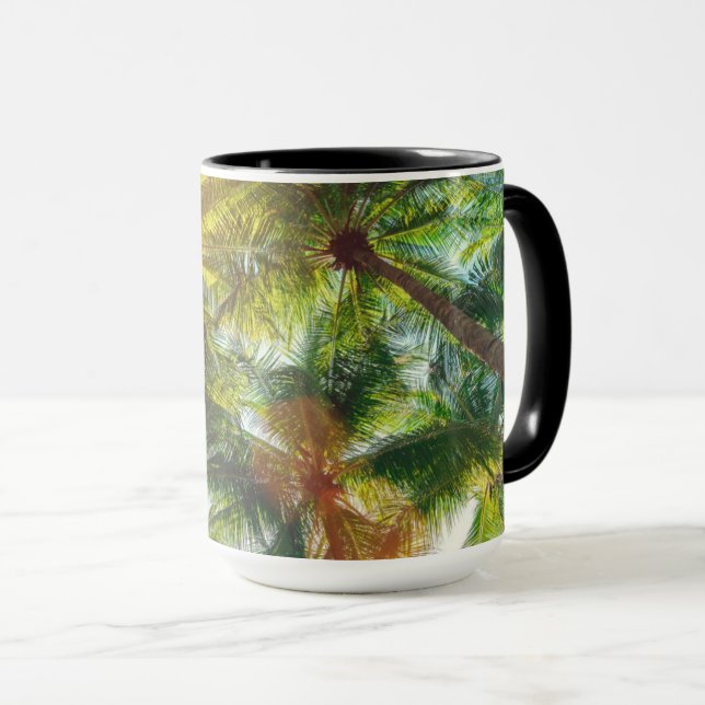 Taza Palmeras de coco en la playa (Anverso derecho)