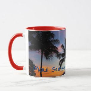 Taza Palmeras Maui Hawaiian Sunset