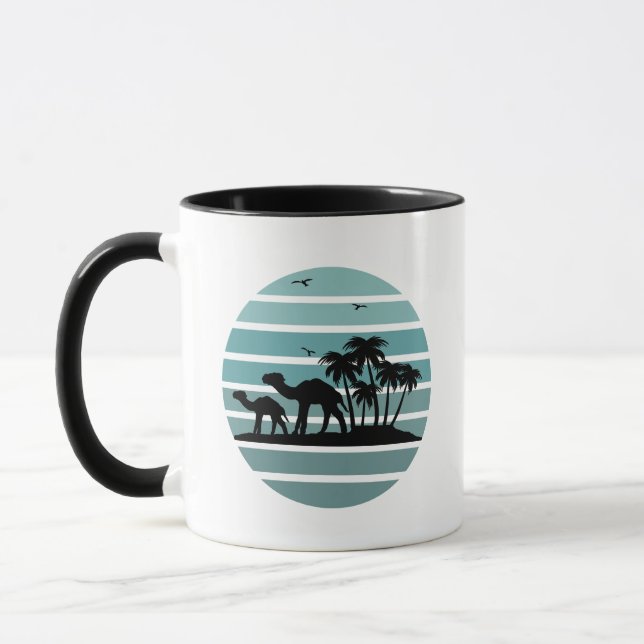 Taza palmeras y camellos (Izquierda)