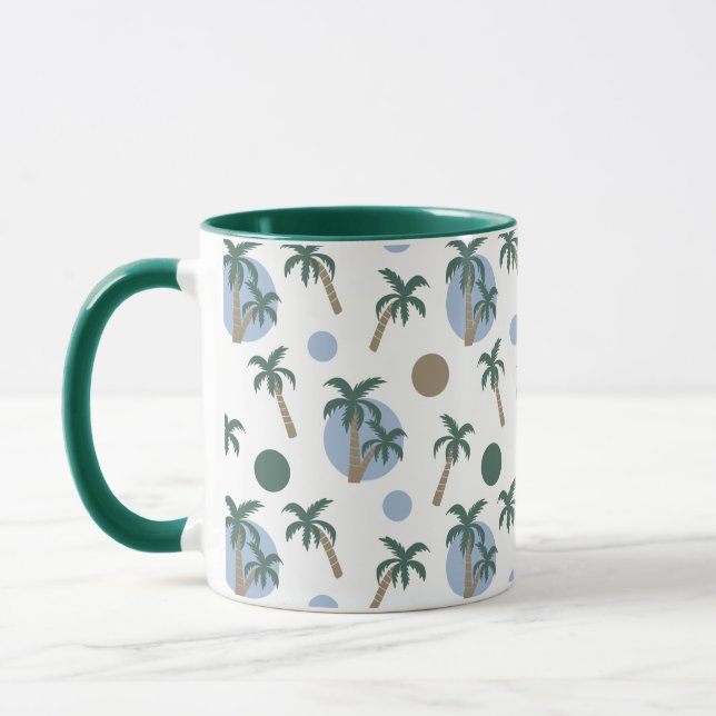 Taza Palmeras y puntos tropicales en el interior (Izquierda)
